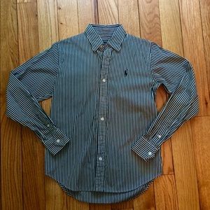 Ralph Lauren Sport navy/white button down size 6